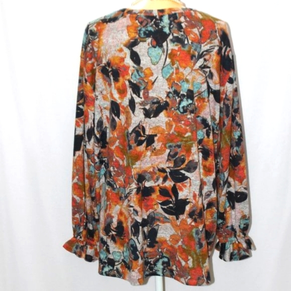 Zac & Rachel Women Long Sleeve Floral Top - Picture 6 of 13